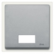 Клавиша 1-ая для выключателей с световой индикацией IP44 System M Merten алюминий