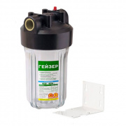 Фильтр магистральный 10"BB ГЕЙЗЕР Джамбо - 1" (ВР/ВР, прозрачная колба, резьба латунная)