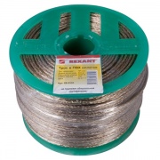 Трос стальной d3.0 мм в ПВХ изоляции, катушка 200 метров