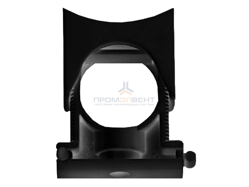 Держатель с крышкой DN 10-17 мм, полиамид, цвет чёрный